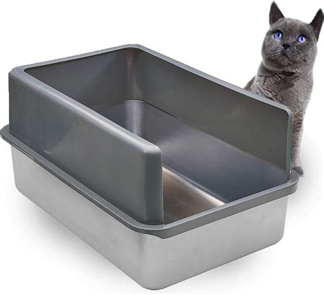 purple pets stainless steel litter box|iprimio cat litter box.